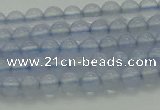 CBC450 15.5 inches 4mm round blue chalcedony beads wholesale