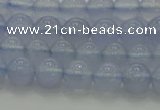 CBC451 15.5 inches 6mm round blue chalcedony beads wholesale