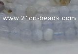 CBC460 15.5 inches 4mm round blue chalcedony gemstone beads