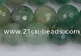 CBC703 15.5 inches 10mm faceted round African green chalcedony beads