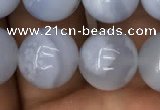 CBC714 15.5 inches 12mm round blue chalcedony beads wholesale