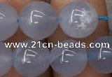 CBC721 15.5 inches 10mm round blue chalcedony gemstone beads