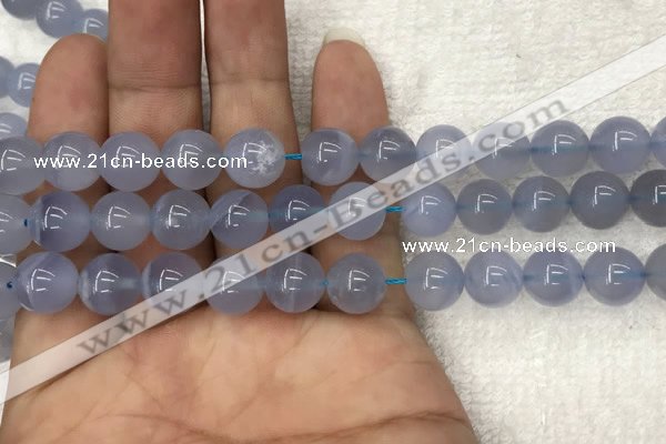 CBC721 15.5 inches 10mm round blue chalcedony gemstone beads