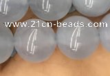 CBC734 15.5 inches 12mm round blue chalcedony beads wholesale