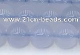 CBC817 15.5 inches 8mm round blue chalcedony gemstone beads