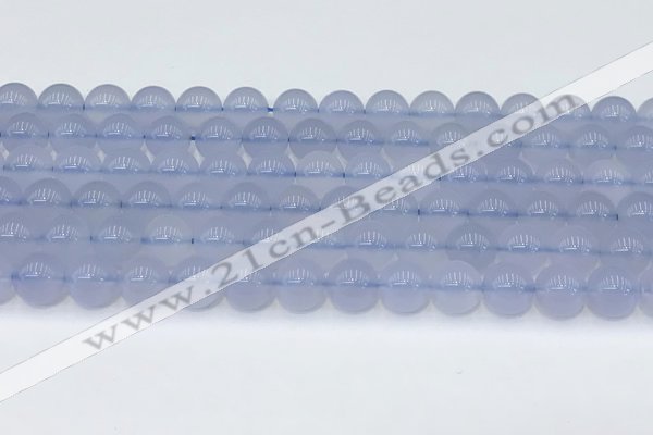 CBC817 15.5 inches 8mm round blue chalcedony gemstone beads