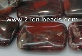 CBD09 15.5 inches 22*30mm rectangle brecciated jasper gemstone beads