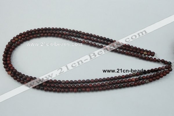 CBD10 15.5 inches 4mm round brecciated jasper gemstone beads