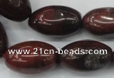 CBD11 15.5 inches 15*25mm rice brecciated jasper gemstone beads