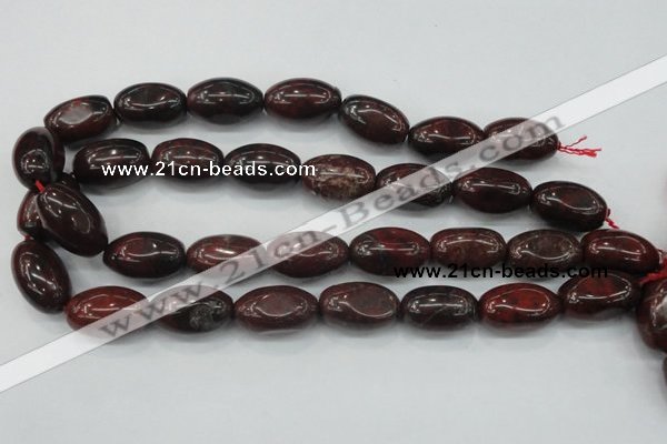 CBD11 15.5 inches 15*25mm rice brecciated jasper gemstone beads