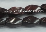 CBD12 15.5 inches 10*20mm twisted rice brecciated jasper gemstone beads