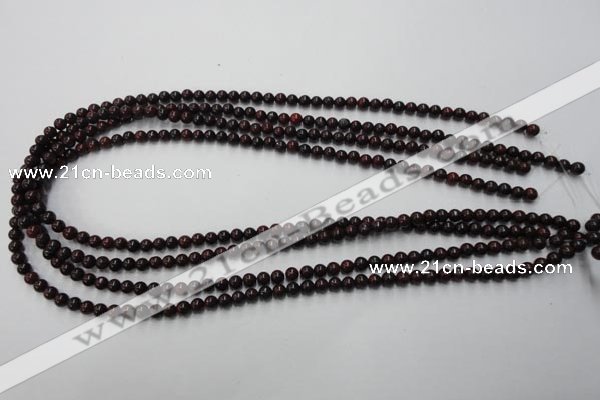 CBD150 15.5 inches 4mm round Chinese brecciated jasper beads