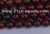 CBD351 15.5 inches 6mm round poppy jasper beads wholesale