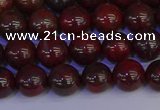 CBD352 15.5 inches 8mm round poppy jasper beads wholesale