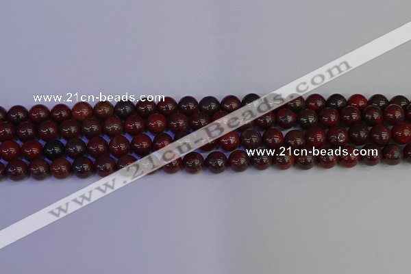 CBD352 15.5 inches 8mm round poppy jasper beads wholesale