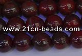 CBD353 15.5 inches 10mm round poppy jasper beads wholesale