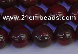 CBD355 15.5 inches 14mm round poppy jasper beads wholesale