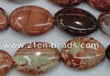 CBD42 15.5 inches 18*25mm oval brecciated jasper gemstone beads