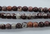 CBD60 15.5 inches 6mm round brecciated jasper gemstone beads