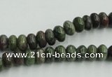 CBG03 15.5 inches 5*8mm rondelle bronze green gemstone beads