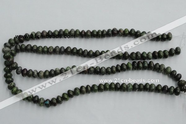 CBG04 15.5 inches 6*10mm rondelle bronze green gemstone beads