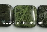 CBG18 15.5 inches 30*30mm square bronze green gemstone beads wholesale