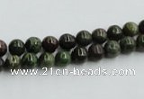 CBG22 15.5 inches 4mm round bronze green gemstone beads wholesale