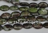 CBG27 15.5 inches 8*12mm oval bronze green gemstone beads