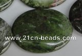 CBG32 15.5 inches 30*40mm oval bronze green gemstone beads