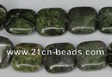 CBG41 15.5 inches 16*16mm square bronze green gemstone beads