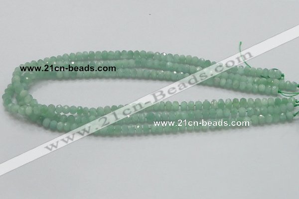 CBJ01 15.5 inches 4*6mm faceted rondelle jade beads wholesale