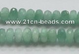 CBJ02 15.5 inches 6*10mm faceted rondelle jade beads wholesale