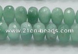 CBJ03 15.5 inches 8*12mm faceted rondelle jade beads wholesale