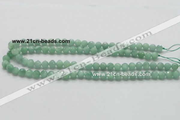 CBJ06 15.5 inches 8mm faceted round jade beads wholesale