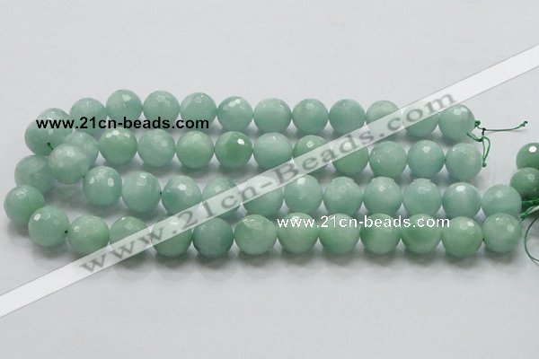 CBJ09 15.5 inches 16mm faceted round jade beads wholesale