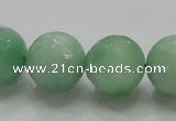 CBJ10 15.5 inches 18mm faceted round jade beads wholesale