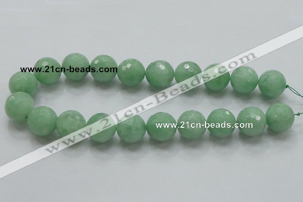 CBJ11 15.5 inches 20mm faceted round jade beads wholesale