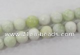 CBJ203 15.5 inches 8mm round butter jade beads wholesale