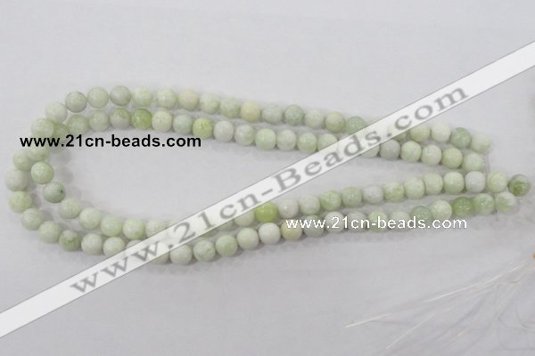 CBJ203 15.5 inches 8mm round butter jade beads wholesale