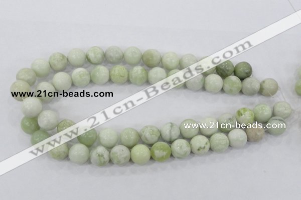 CBJ206 15.5 inches 14mm round butter jade beads wholesale