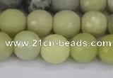 CBJ213 15.5 inches 10mm faceted round Australia butter jade beads