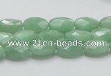 CBJ28 15.5 inches 8*12mm faceted oval jade beads wholesale