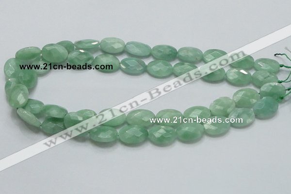 CBJ30 15.5 inches 13*18mm faceted oval jade beads wholesale