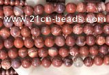 CBJ391 15.5 inches 8mm round brecciated jasper beads wholesale