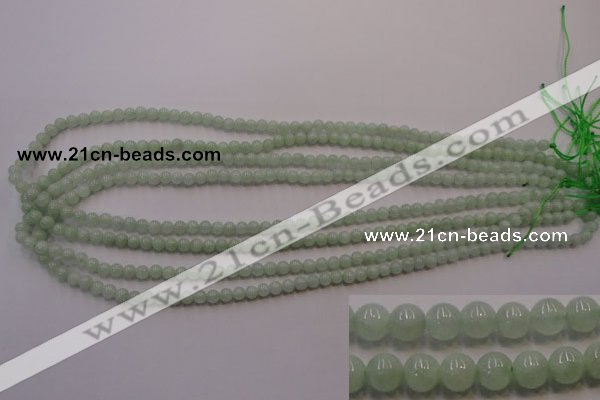 CBJ400 15.5 inches 4mm round natural jade beads wholesale