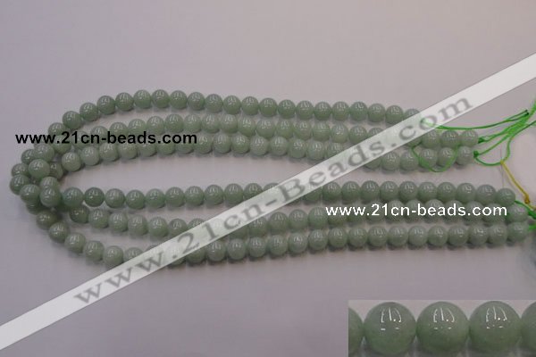 CBJ402 15.5 inches 8mm round natural jade beads wholesale