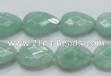 CBJ41 15.5 inches 13*18mm faceted teardrop jade beads wholesale