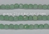 CBJ45 15.5 inches 3mm faceted round jade beads wholesale