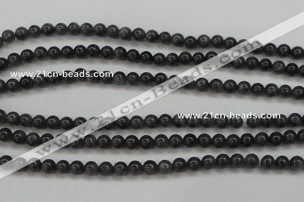 CBJ502 15.5 inches 6mm round black jade beads wholesale