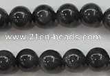 CBJ503 15.5 inches 8mm round black jade beads wholesale